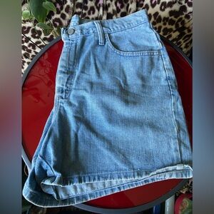 Vintage Riders Denim High Waist Pocket 100% Cotton Shorts